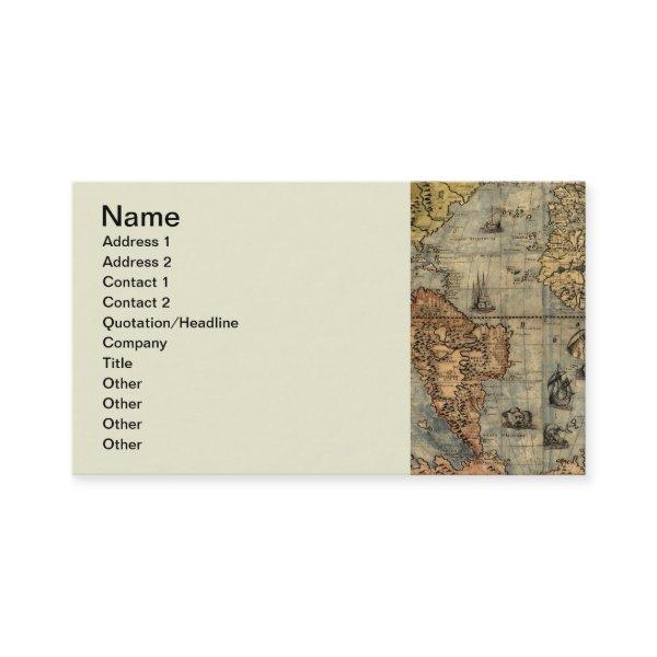 World Map Vintage Historical Antique Atlas