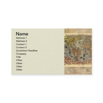 World Map Vintage Historical Antique Atlas