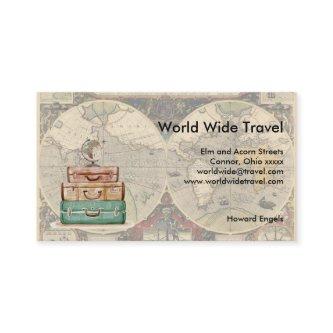 World Wide Travel Luggae and Map
