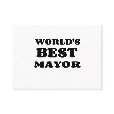 WORLD'S BEST MAYOR