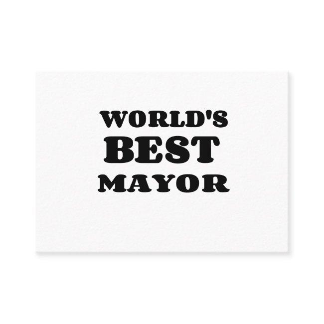 WORLD'S BEST MAYOR