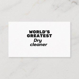 World's Greatest Dry Cleaner