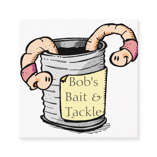 Worms, Bait and Fishing Tackle Store Square