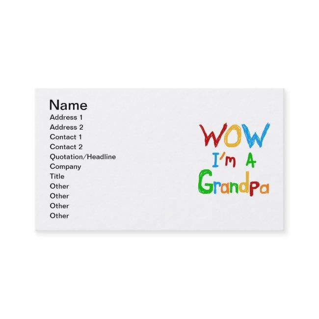 WOW I'm a Grandpa T-shirts and Gifts