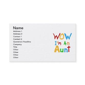 WOW I'm an Aunt T shirts and Gifts