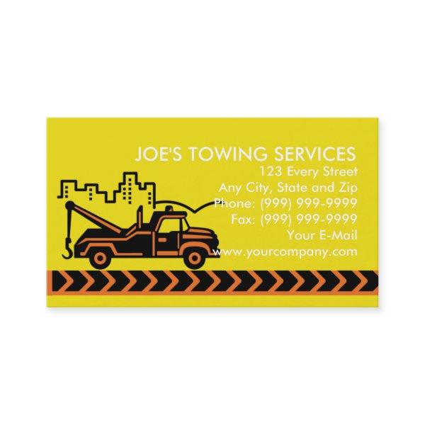 Wrecker tow truck  with building