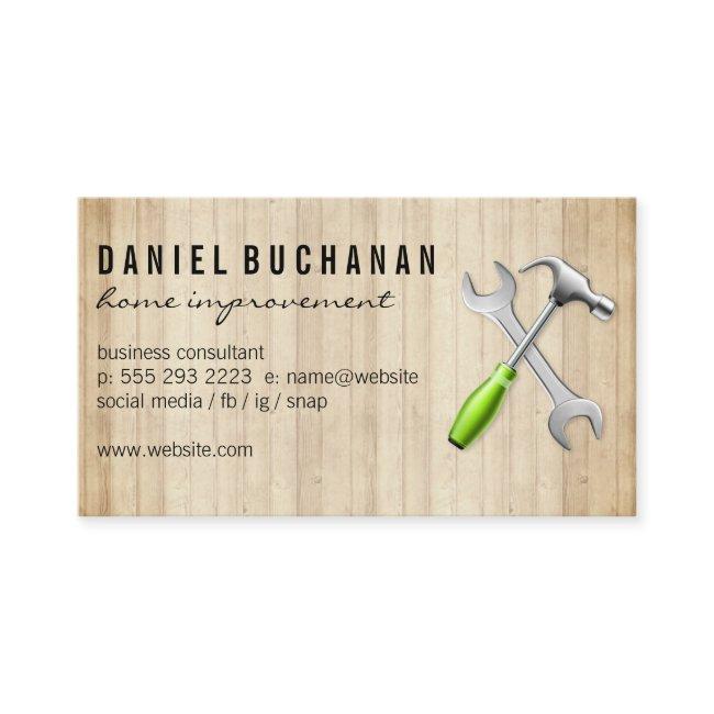 Wrench Hammer Logo | Wood Panels