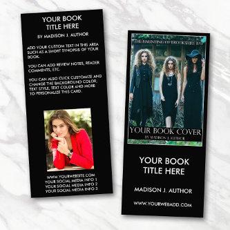 Writer Author Book Cover | Author Photo Back Rack Card