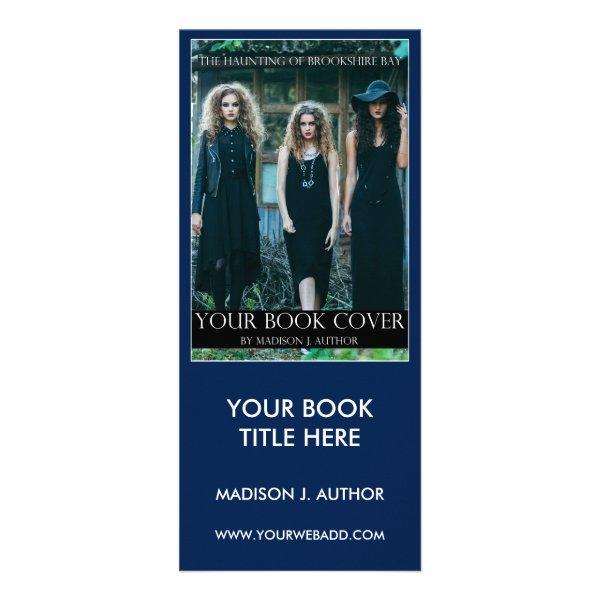Writer Author Book Cover Blue Large Bookmark or Rack Card