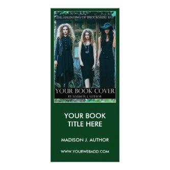 Writer Author Book Cover Green Large Bookmark or Rack Card