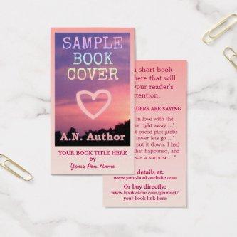 Writer Author Promotion Big Book Cover Pink Ombre