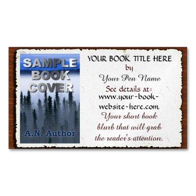 Writer / Author Promotion Book Cover: Aged Paper Magnetic