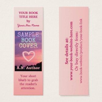 Writer Author Promotion Book Cover Small Pink