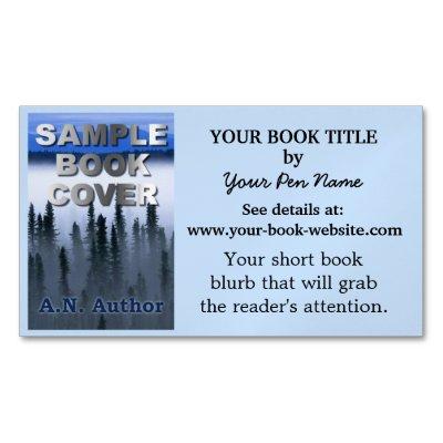 Writer Author Promotion Book Cover with Website  Magnet
