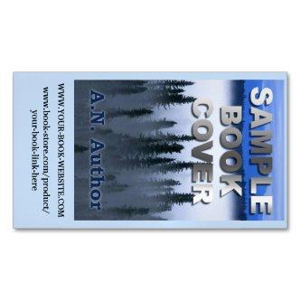 Writer Author Promotion Book Cover with Website Magnetic