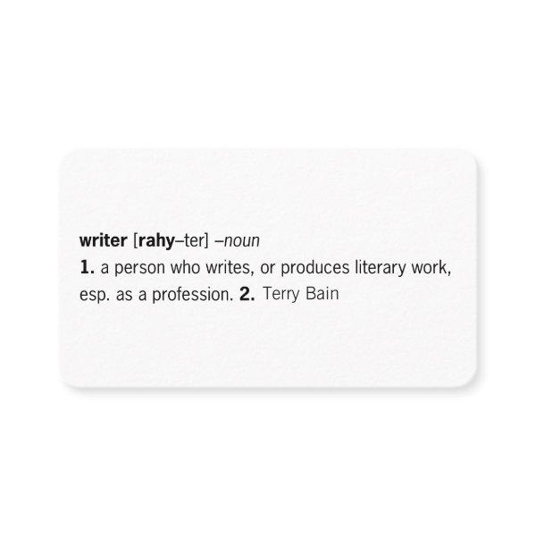Writer Defined [as You]