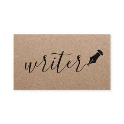 Writer Elegant Handwritten Script Rustic Kraft