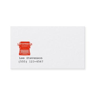Writer Typewriter Simple White