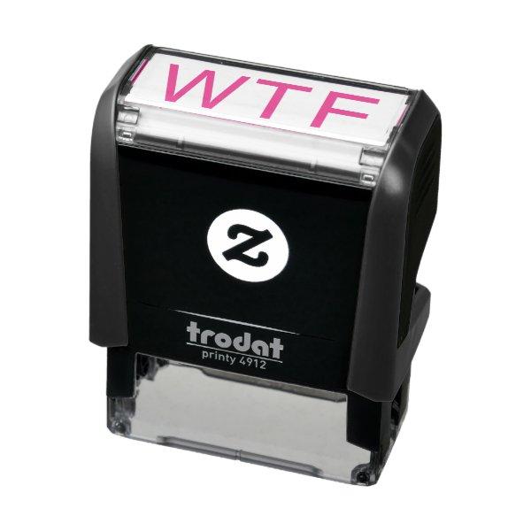 WTF Unprofessional Sarcasm Humor Funny Joke Self-inking Stamp