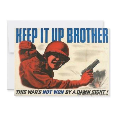 WWII Vintage Poster Invitation
