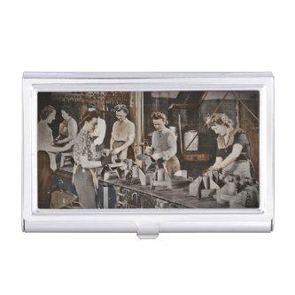 WWII Women in Assembly Line  Holder