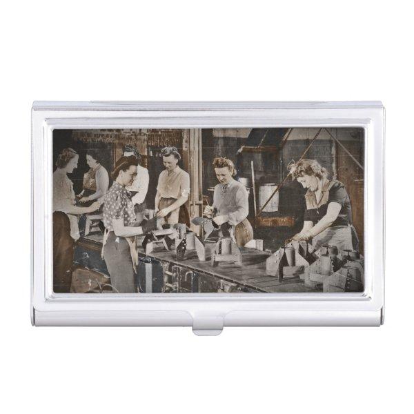 WWII Women in Assembly Line  Holder