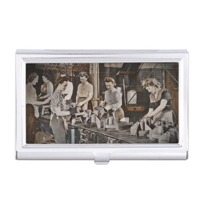 WWII Women in Assembly Line Holder