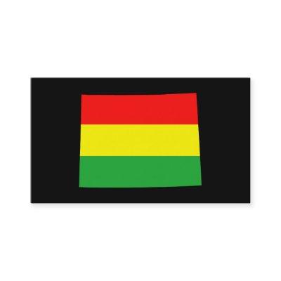 Wyoming in Rasta Colors