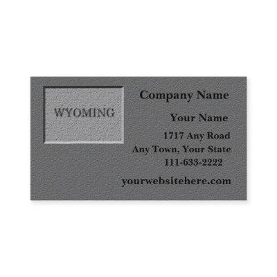 Wyoming State   carved stone look