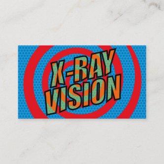 X-RAY VISION Fun Retro Comic Book