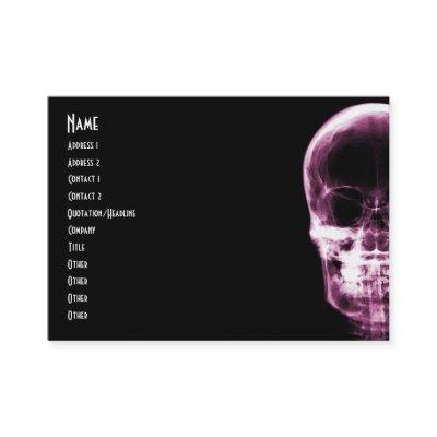 X-RAY VISION SKELETON SKULL - PINK