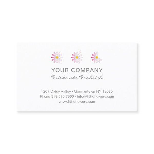 ♥ y.Bee Little Pink Daisy Flowers. Modern Floral