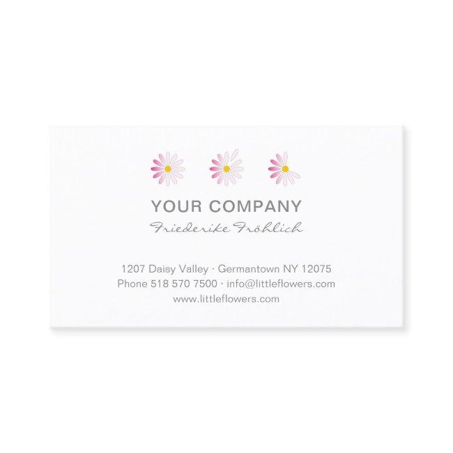 ♥ y.Bee Little Pink Daisy Flowers. Modern Floral