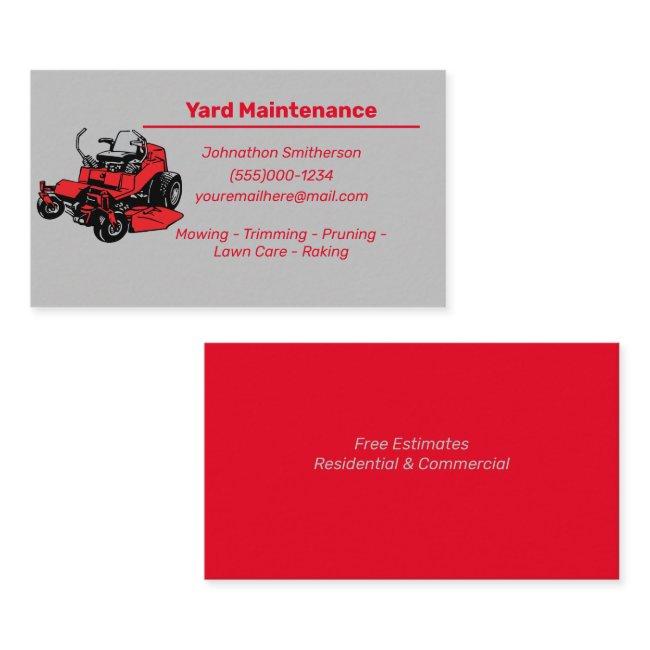 Yard maintenance