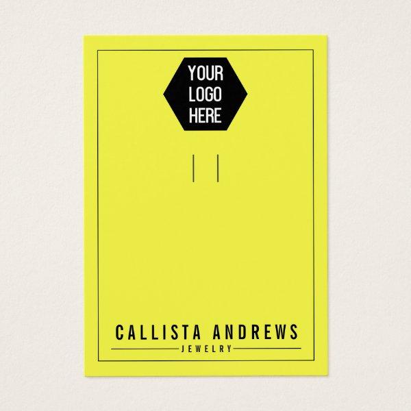 Yellow Add Logo Multiple Keychain Display Card