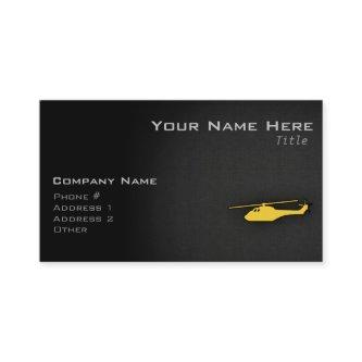 Yellow Amber Helicopter
