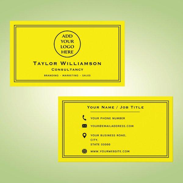 Yellow And Black Corporate Company Business Logo