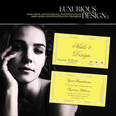 Yellow and Silver Frame with Diamonds Luxe Glam