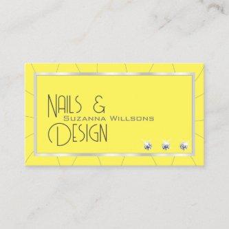 Yellow and Silver Frame with Noble Diamonds & Logo