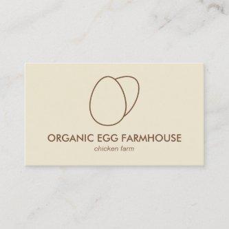 Yellow Beige Farmhouse Chicken Egg