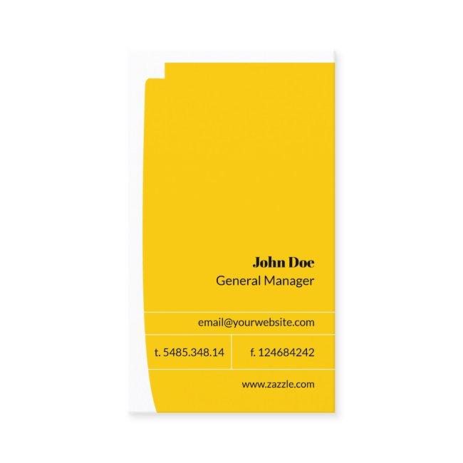 Yellow & Black Minimalist Simple