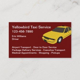 Yellow Color Taxi Car Service