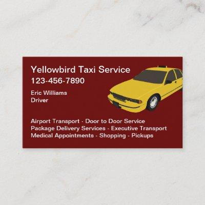 Yellow Color Taxi Car Service