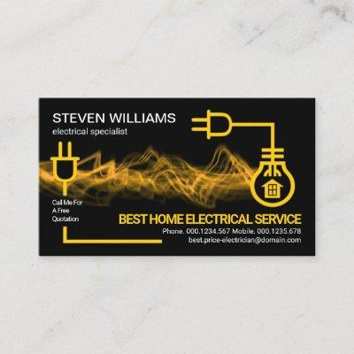 Yellow Electric Circuit Lightning Electrician