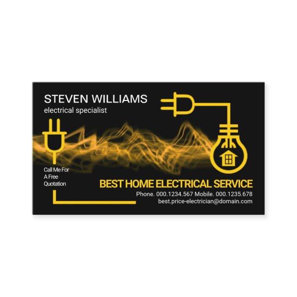 Yellow Electric Circuit Lightning Electrician