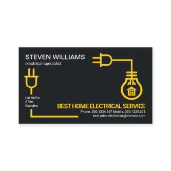 Yellow Electric Circuit Wiring Electrician Service