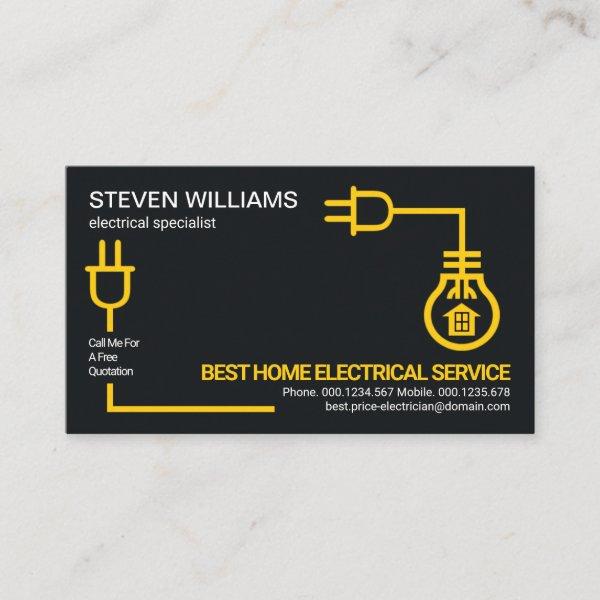 Yellow Electric Circuit Wiring Electrician Service