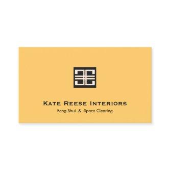 Yellow Elegant Geometric Logo Interior Design