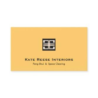 Yellow Elegant Geometric Logo Interior Design