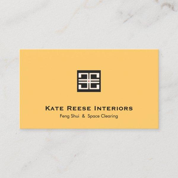 Yellow Elegant Geometric Logo Interior Design